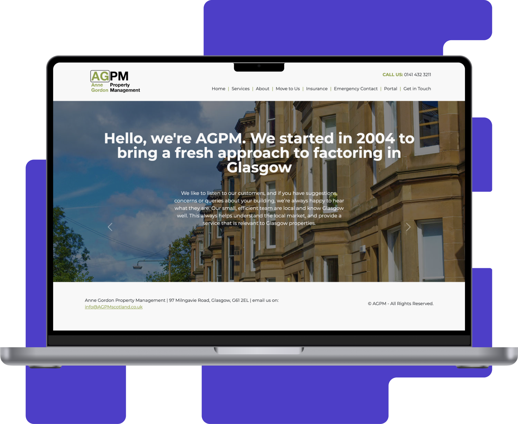 Screenshot of the AGPM website